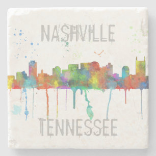 NASHVILLE, TENNESSEE SKYLINE - Onderzetter met ste
