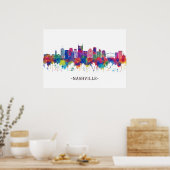 Nashville Tennessee Skyline Poster (Keuken)