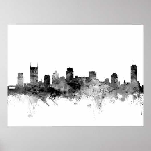 Nashville Tennessee Skyline Poster (Voorkant)