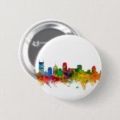 Nashville Tennessee Skyline Ronde Button 5,7 Cm (Voorkant /achterkant)