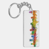 Nashville Tennessee Skyline Sleutelhanger (Voorkant Links)