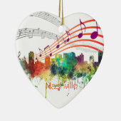 NASHVILLE, TENNESSEE SKYLINE SP - KERAMISCH ORNAMENT (Rechts)