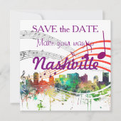 NASHVILLE, TENNESSEE SKYLINE SP - SAVE THE DATE (Voorkant)