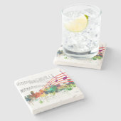 NASHVILLE, TENNESSEE SKYLINE SP - STENEN ONDERZETTER (Zijkant)