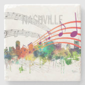 NASHVILLE, TENNESSEE SKYLINE SP - STENEN ONDERZETTER (Voorkant)