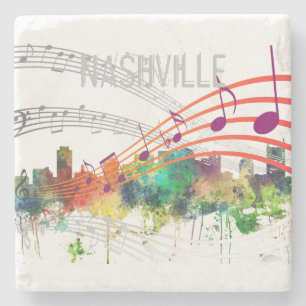 NASHVILLE, TENNESSEE SKYLINE SP - STENEN ONDERZETTER