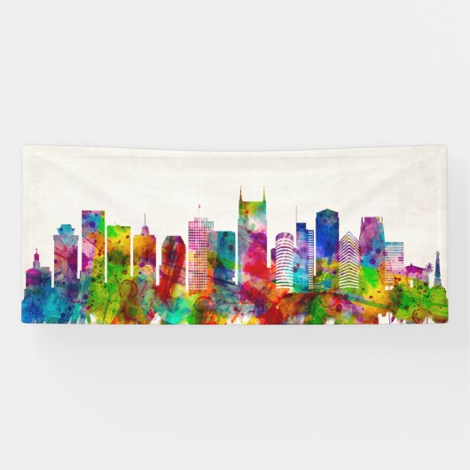 Nashville Tennessee Skyline Spandoek (Horizontaal)