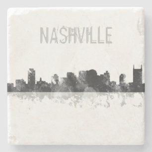 NASHVILLE, TENNESSEE SKYLINE STENEN ONDERZETTER