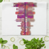 Nashville Tennessee Skyline Theedoek (Gevouwen)