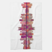 Nashville Tennessee Skyline Theedoek (Verticaal)