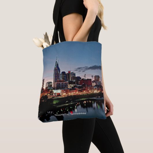 Nashville, Tennessee skyline Tote Bag (Dichtbij)