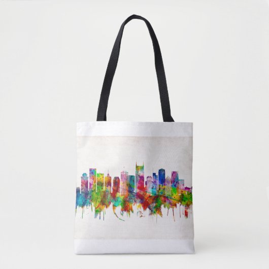 Nashville Tennessee Skyline Tote Bag (Voorkant)