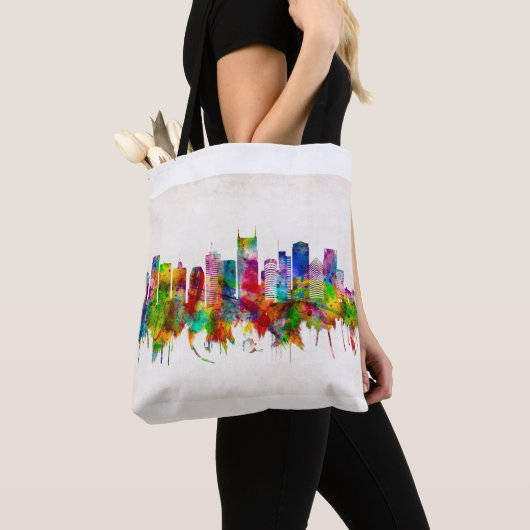 Nashville Tennessee Skyline Tote Bag (Dichtbij)