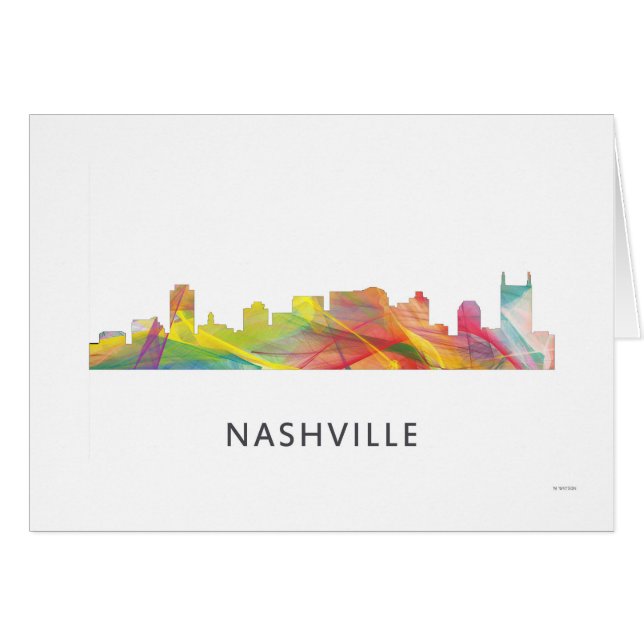 NASHVILLE, TENNESSEE SKYLINE WB1 - (Voorkant Horizontaal)