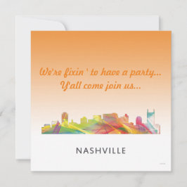 NASHVILLE, TENNESSEE SKYLINE WB1 - SAVE THE DATE