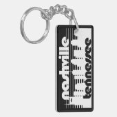 Nashville Tennessee Sleutelhanger (Voorkant Links)