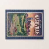 Nashville Tennessee Southern Road Travel Art Legpuzzel (Horizontaal)
