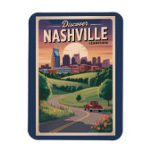 Nashville Tennessee Southern Road Travel Art Magneet (Verticaal)