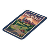 Nashville Tennessee Southern Road Travel Art Magneet (Linkerzijde)