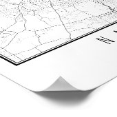 Nashville Tennessee Street Map Poster (Hoek)