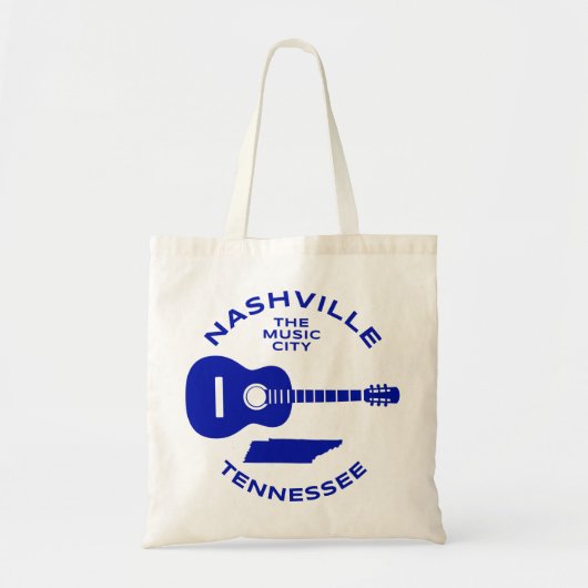 Nashville Tennessee the Music City Tote Bag (Voorkant)