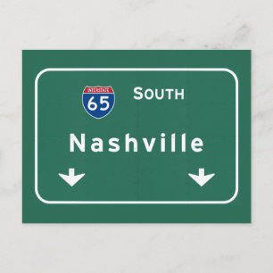 Nashville Tennessee Tn Interstate Highway Freeway Briefkaart