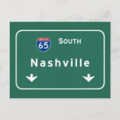 Nashville Tennessee Tn Interstate Highway Freeway Briefkaart (Voorkant)