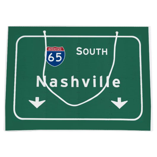 Nashville Tennessee Tn Interstate Highway Freeway Large Cadeautasje (Voorkant)