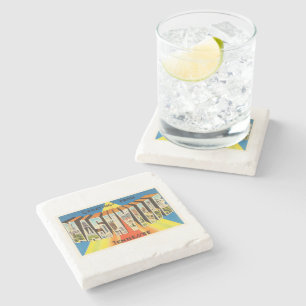 Nashville Tennessee TN Old Vintage Travel Souvenir Stenen Onderzetter