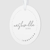 Nashville, Tennessee TN Travel Verenigde Staten Ornament (voorkant)