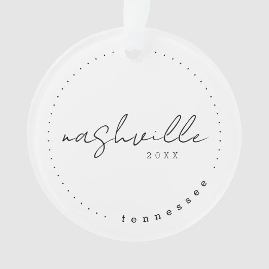 Nashville, Tennessee TN Travel Verenigde Staten Ornament (voorkant)