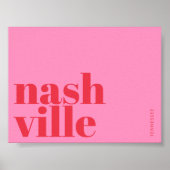 Nashville Tennessee typografie  Poster (Voorkant)