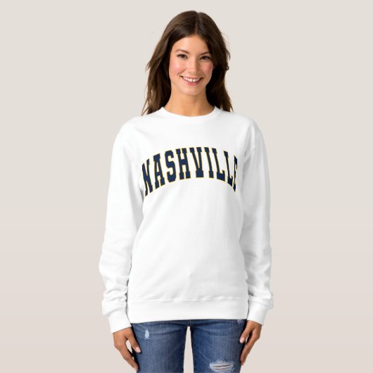 Nashville Tennessee Varsity College Style Trui (Voorkant volledig)