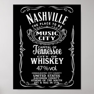 Nashville Tennessee Verenigde Staten Usa Western C Poster