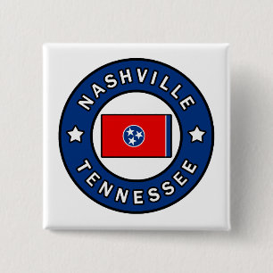 Nashville Tennessee Vierkante Button 5,1 Cm