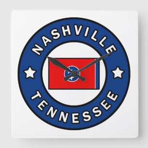 Nashville Tennessee Vierkante Klok