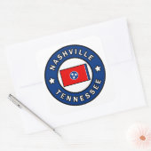 Nashville Tennessee Vierkante Sticker (Envelop)