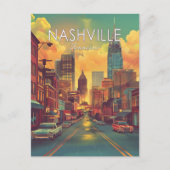 Nashville Tennessee Vintage Reizen Briefkaart (Voorkant)