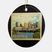 Nashville Tennessee Vintage Travel Keramisch Ornament (Links)