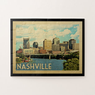 Nashville Tennessee Vintage Travel Legpuzzel