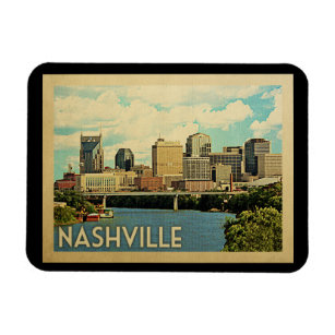 Nashville Tennessee Vintage Travel Magneet