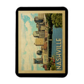 Nashville Tennessee Vintage Travel Magneet (Verticaal)