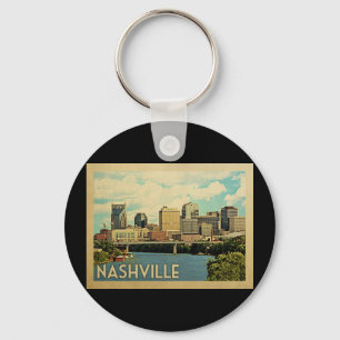 Nashville Tennessee Vintage Travel Sleutelhanger