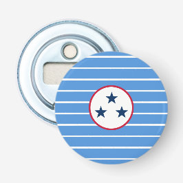 Nashville, Tennessee Volunteer State Tri-Star Button Flesopener