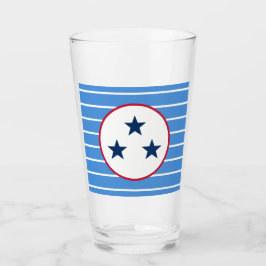 Nashville, Tennessee Volunteer State Tri-Star Glas