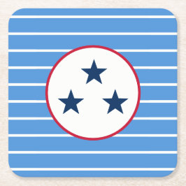 Nashville, Tennessee Volunteer State Tri-Star Kartonnen Onderzetters