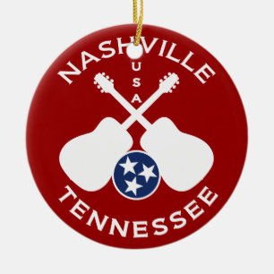 Nashville, Tennessee VS Keramisch Ornament