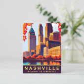Nashville, Tennessee, VS, Reizen Briefkaart (Staand voorkant)