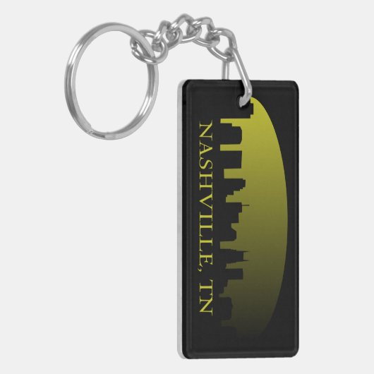 NASHVILLE, TN Acryl Sleutelhanger (Voorkant Links)