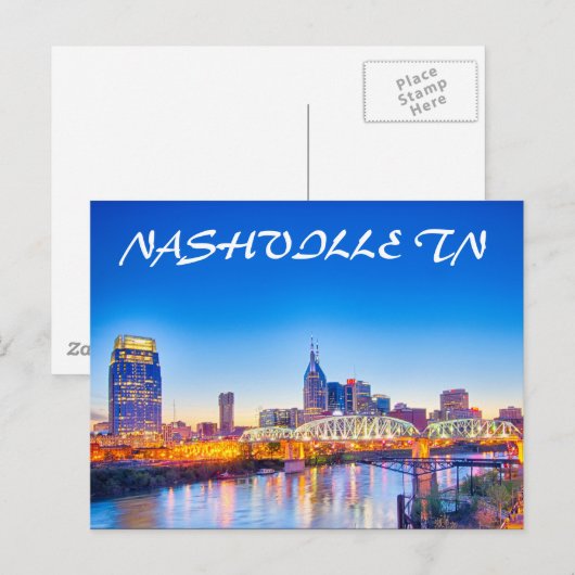 NASHVILLE TN BRIEFKAART (Voorkant / Achterkant)